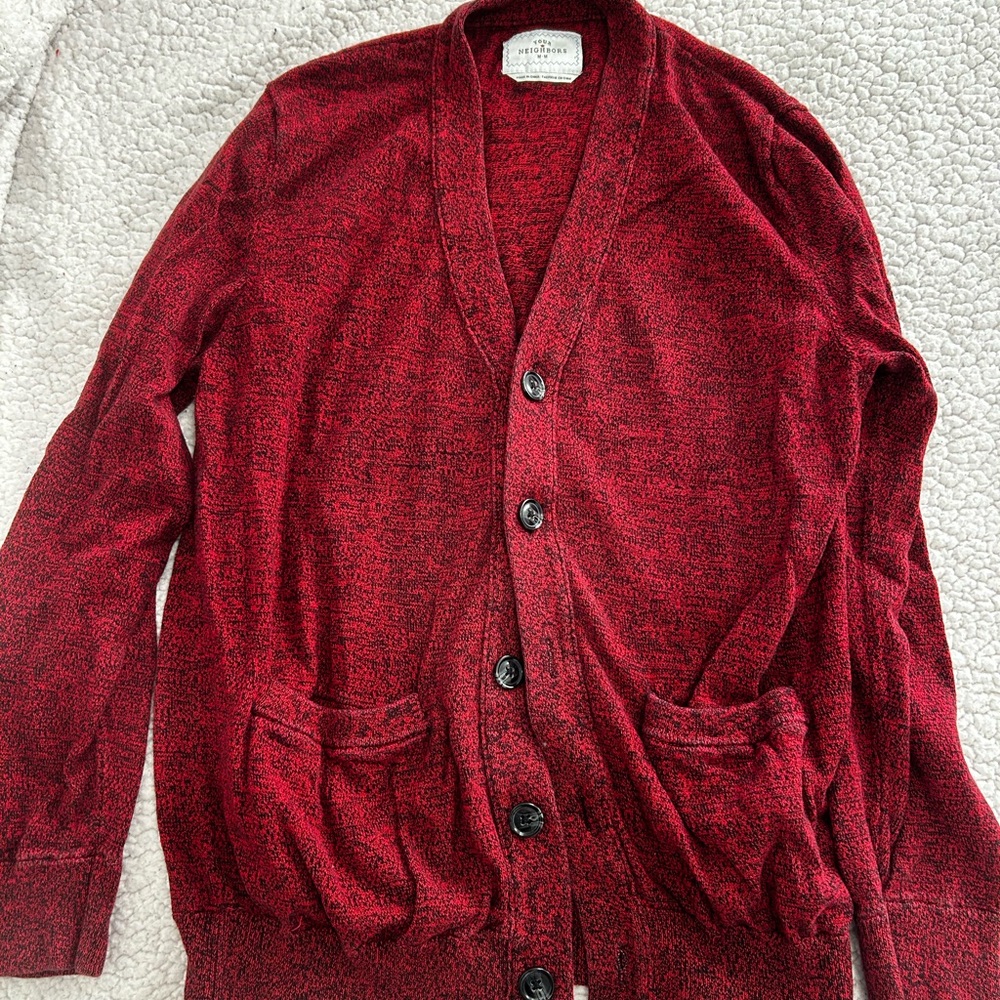Medium red cardigan